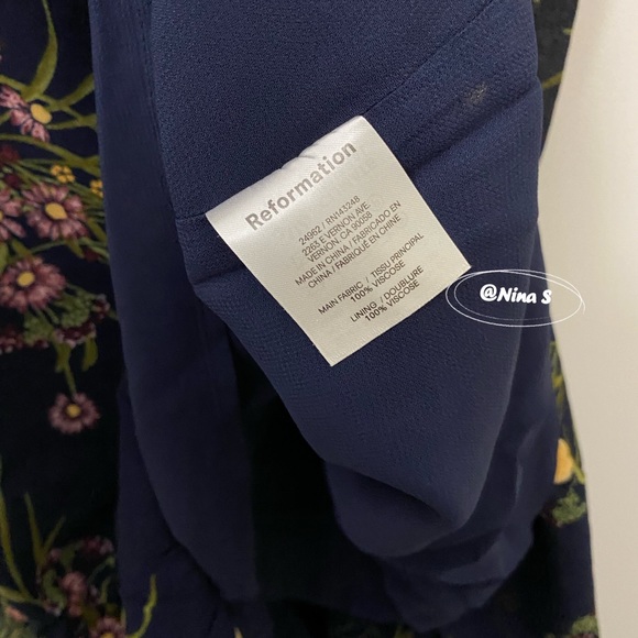 NWOT Reformation Nikita Dress in Mademoiselle - Picture 5 of 5